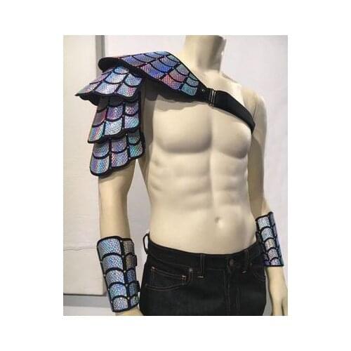 Men model catwalk armor cool Customized mens costumes for bars