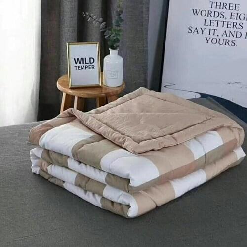 Striped Quilt Summer Quilt Double Single Bed Duvet Kids Adults Blankets Comforters Thin Blankets Bed CoverPlaidQuilting200x230cm