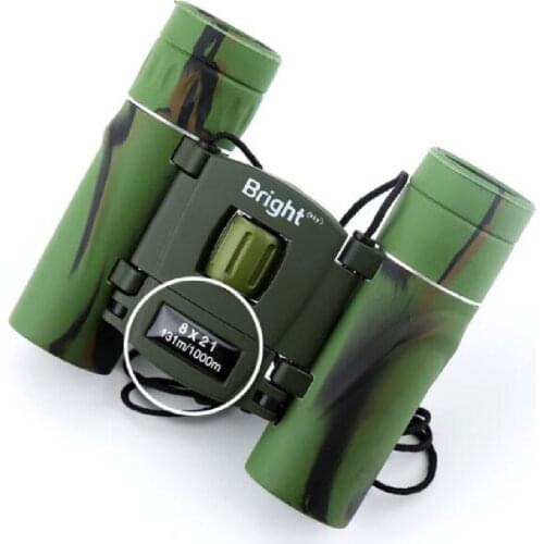 Agnicy New 8X21 Binoculars High Power HD Low Light Night Vision Camouflage Waterproof Telescope