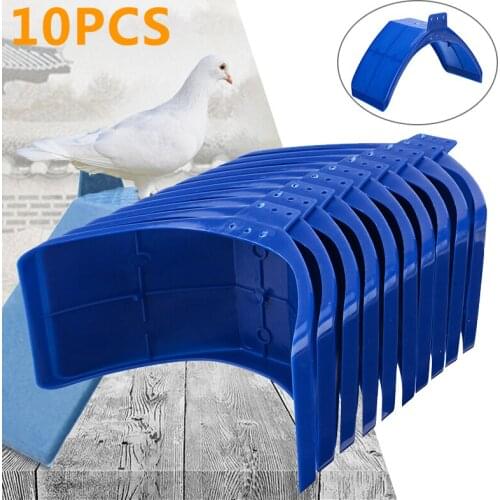 10pc Pigeon Dove Rest Frames Blue Plastic Rest Stand Frame Dwelling Perch Bird Supplies Parts 20 x 10 x 10cm