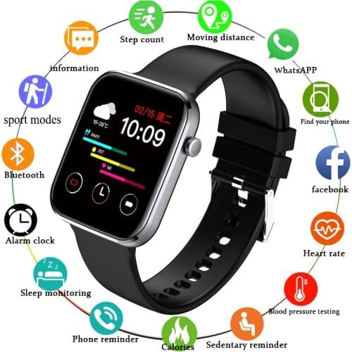 LIGE 2021 New Women Smart Watch Men Real-time Activity Tracker Heart Rate Monitor Sports Ladies Smart Watch Men For Android IOS