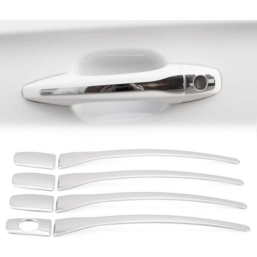 Car styling stainless steel door handle cover FOR Peugeot 2008 3008 207 308 407 for Citroe C4 C6 auto accessories
