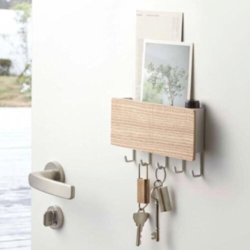 SW Key Hanger Decor Simple Small Wall Hooks Space Saving Easy Install Home Door Back Storage Rack Holder Picture Organizer Shelf