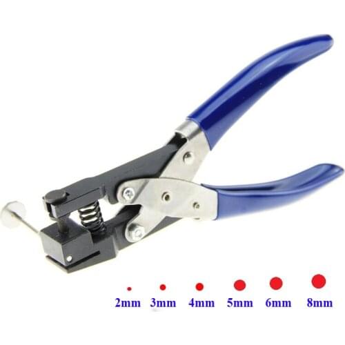 2/3/4/5/6/8mm Hole Punch for PVC Card Protective Film Tag DIY Hand Tools Durable Single Round Hole Punch Hand Held 3mm 4mm 5mm