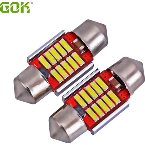 400pcs/lot Festoon 31mm led canbus LED Festoon 10SMD 4014 LED CANBUS Car Interior Reading License plate light No Error