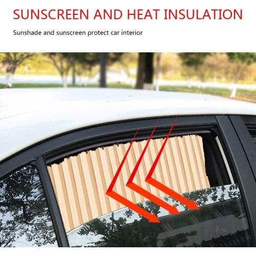 Automobile Interior Decoration Parts Car Side Window Sun Shade Drape Magnetic Rail Anti UV Window Curtain Sunshade