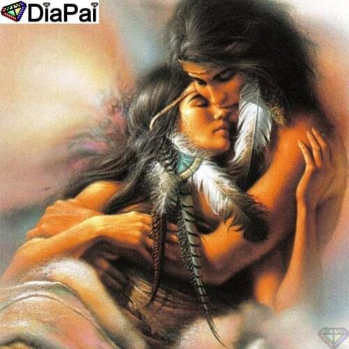 DiaPai 100% Full Square/Round Drill 5D DIY Diamond Painting "Couple characters" Diamond Embroidery Cross Stitch 3D Decor A20324