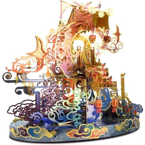 Art Model 3D Metal Puzzle Bridge of magpies Model kits DIY Laser Cut Assemble Jigsaw Toy Desktop decoration GIFT For Children
