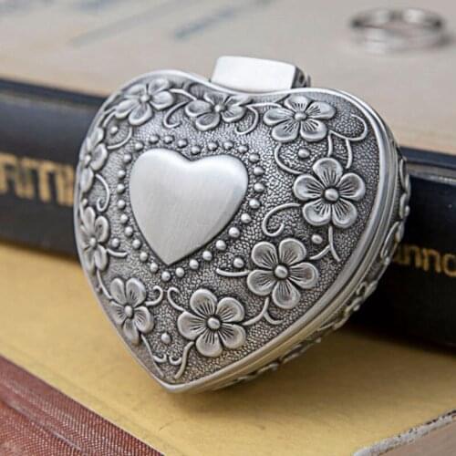 Fashion Jewelry Boxes Metal Jewelry Case Trinket box Heart Shaped Zinc-alloy Material jewelry display Z018