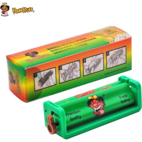 HONEYPUFF Plastic Cigarette Rolling Machine For 78MM Rolling Paper Manual Roller Cigarette Tobacco Smoke Tobacco Rolling Machine