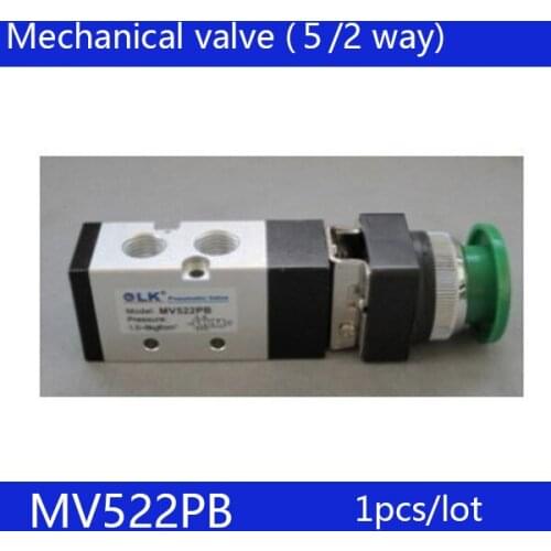 Free shipping Right Pneumatics MV522 Series Mechanical Valve MV522PB, MV522PPL, MV522PP, 2 Position 5 Port mechanical valve