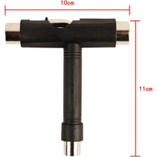 All-in-One Skate Tools Multi-Function Portable Skateboard Adusting T Tool Accessory with T-Type Allen Key and L-Type Head Wrench
