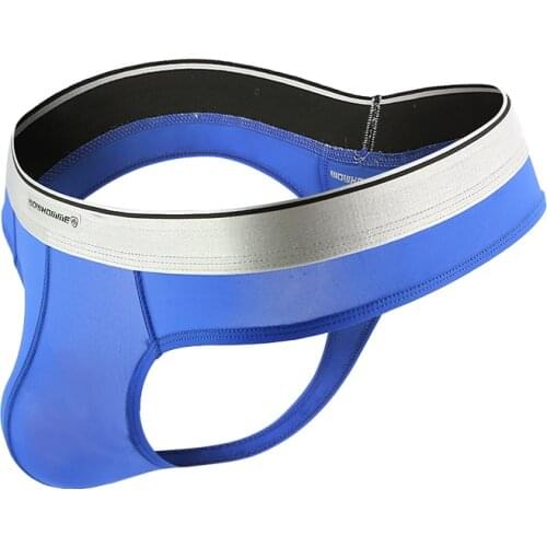 Mens Thong Underwear Sexy Nylon U-convex Pouch Men Low Rise Thongs & G Strings Tangas Hombre Ropa Interior