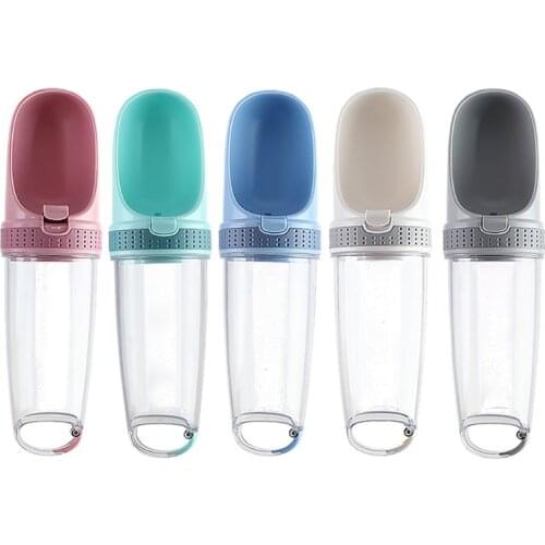 New 350ML Portable Pet Dog Water Bottle for Travel Puppy Cat Drinking ABS Bowl Outdoor Water Dispenser Feeder Pet Products