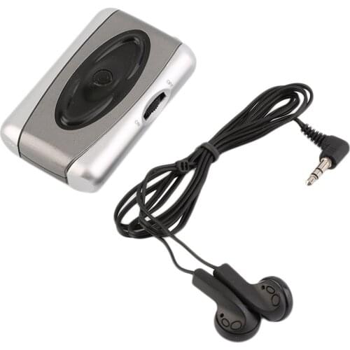 Personal TV Sound Amplifier Hearing Aid Assistance Device Listen Megaphone Ear Care for Theater Plays Church