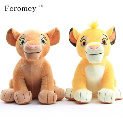 2pcs/lot The Lion King Plush Toys Simba Nala Stuffed Animal Doll Anime The Lion King Stuffed Toy Children Birthday Gift