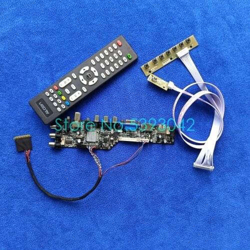 Fit LP140WH1 (TL)(C1)/(TL)(C2)/(TL)(C3)/(TL)(C5)/(TL)(C6) LVDS 40Pin screen 1366*768 DVB-C VGA USB 3663 controller card kit