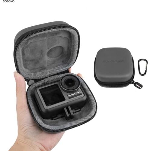 Portable Mini Storage Bag Housing Waterproof Case Protective Travel Box With D buckle For DJI OSMO ACTION camera Accessories