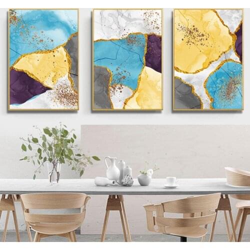 Modern Minimalist Hand-painted Watercolor Poster Abstract Home Decoration Living Room Bedroom Frameless Canvas Hanging Painting