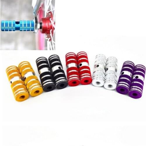 2 Pcs/lot Cycling Bike Bicycle Pedals 3/8" Axle Sexangle Cylinder Aluminum Alloy Foot Pegs High Quality Wholesale