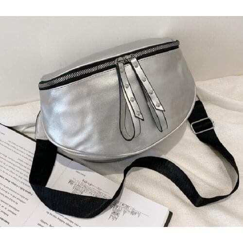 Female Corssbody Bags Fashion Street Soft Pu Leather Messenger Bags For Women Solid Color Patchwork Mini Chest Bag Сумка Женская