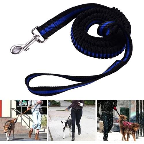 1.2m Dog Elastic Leash Rope Bungee Leash Hand Free Dogs Leashes with Handle Puppy Collar Outdoor Pet Safe Running Training Leads