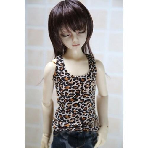 1/4 1/3 scale BJD clothes Top Leopard print vest for BJD/SD MSD SD13 SD17 SSDF ID72 HID strong Uncle doll accessories C0157