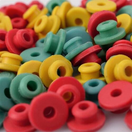 100pcs Silicone Grommets Nipples for Machine NeedlesTattoo Supplies