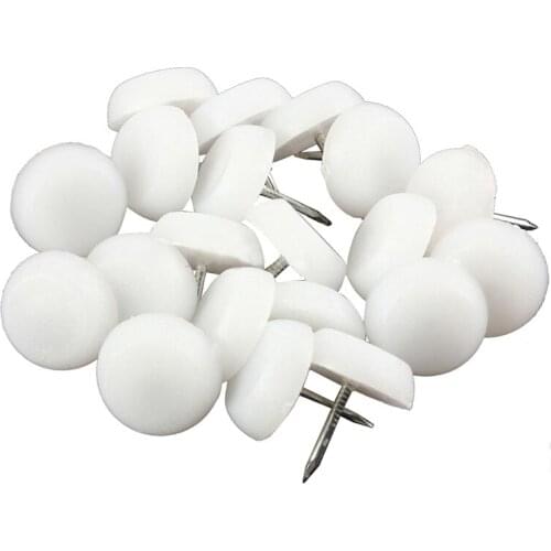 100x 14mm Felt Feet Pad Skid Glide Nail Protector Furniture Chair Table Leg