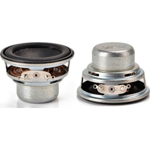 SOTAMIA 2Pcs 45mm Mini Audio Full Range Speakers 4 Ohm 8W Rubber DIY Sound Music Hifi Speaker Computer Home Theater Loudspeaker