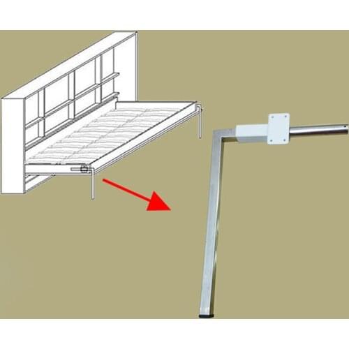 2pcs/lot Folded Bed Legs Wall Hidden Bed Mechanism Accessory Stainless Steel Furniture Legs Free Shipping