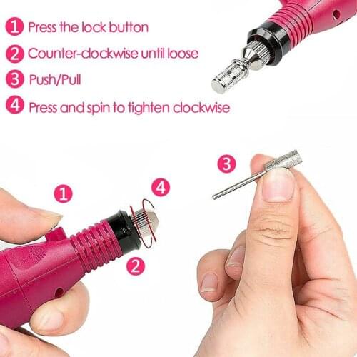 26 PCS Electric Nail Polisher Pen Set Nail Trimming Kit USB Nail Clippers Dead Skin Fork Portable Nail Art Care Tool Set Useful