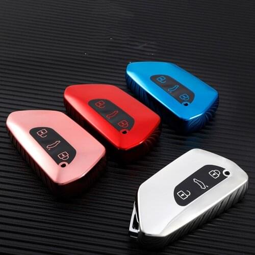 Soft TPU Car Remote Key Case Cover Holder bag Fob For VW Golf 8 For Seat Leon MK 4 Tarraco Ateca For Skoda Octavia