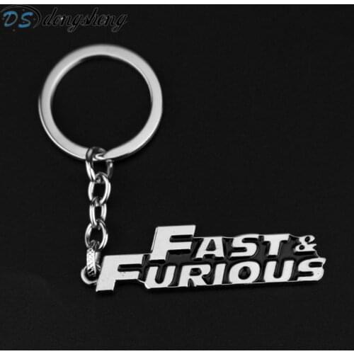 Dongsheng Newest Fast & Furious Metal Alloy Keychain Letter Key Chain For Male Best Friends Key Chain