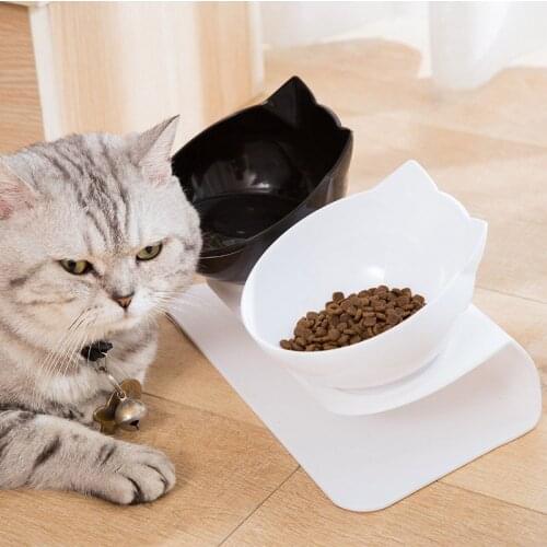 Non-slip Pet Cat Double Water Bowls With Raised Stand Pet Food And Water Bowls For Cats Dogs Feeders Pet Drinking Bowl Products