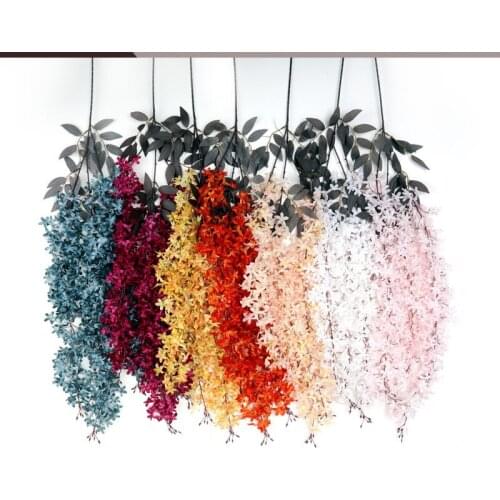 1.3M Simulation Encrypted Wisteria Flower Wedding Ceiling Decoration Sakura Home Artificial Flower Artificial Flower Bouquet
