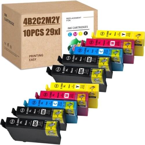29XL Replacement for Epson 29 29XL Multipack Ink Cartridges for XP-255 XP-235 XP-435 XP-345 XP-245 XP-342 XP-247 XP-432 XP-452