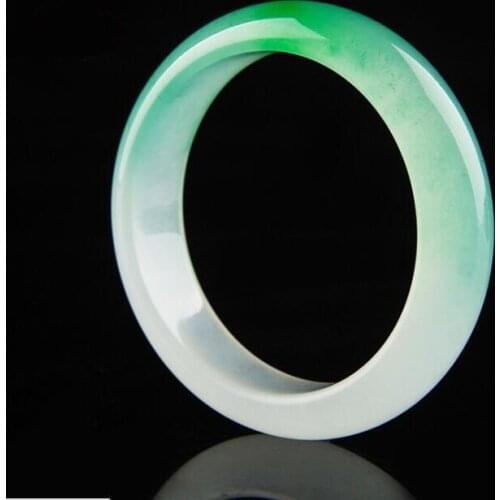 Chinese green jade Bracelet Charm Jewellery Fashion Accessories Hand-Carved Man Woman Luck bangle Amulet