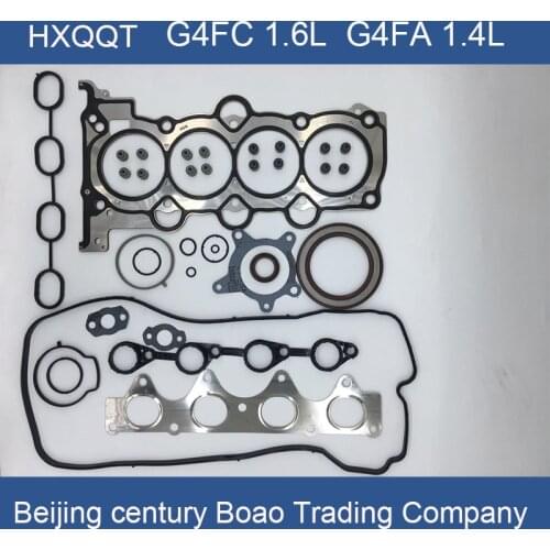 OVERHAUL GASKET KIT for Engine Overhaul Package Kit Repair G4FA 1.4L G4FC 1.6L K2 I30