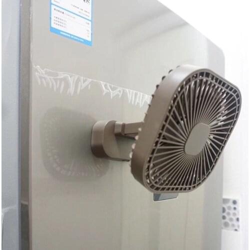 Magnetic USB Fan USB or AA Battery Powered Desk Fan with 3 Speed Timing Function K1AA