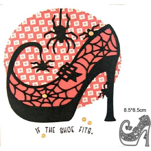 Halloween High Heels Metal Cutting Dies Stencils dies for DIY Scrapbooking dies Paper Craft Decoration Craft dies Embossing Dies