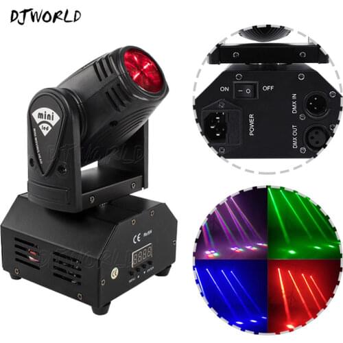 2PCS/lots Mini 10W Beam Moving Head Light RGBW RBGW Lights Moving Heads for Party Disco DMX Stage Effect Party Disco NightClub
