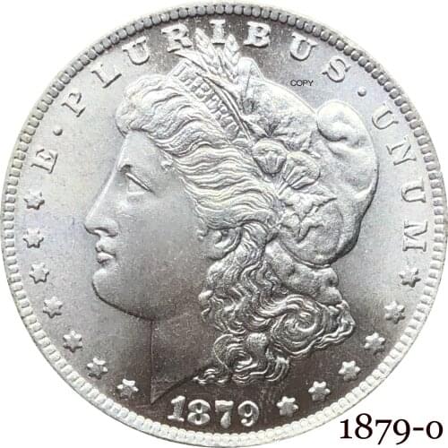 United States Of America 1879 O Morgan One Dollar US Coin Liberty Cupronickel Silver Plated In God We Trust Copy Coin
