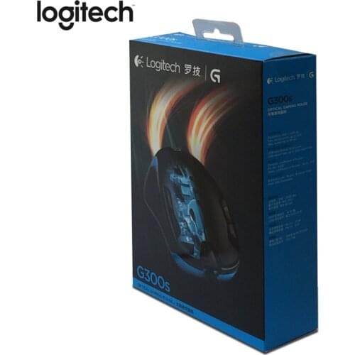 Logitech G300S Wired Gaming Mouse with 2500DPI 9 Rechargeable Programmable Buttons for PC/Laptop Mouse Gamer Designed for MMO