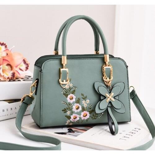 Luxury Handbags Women Bags Designer Fashion Floral Tote Bag Ladies PU Leather Small Shoulder Bags Mother Shopping Handbag Bolsa
