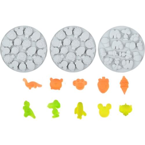 SILIKOLOVE 3D Cartoon Animal Candy Molds Silicone Chocolate Mold Cake Decorating Tools