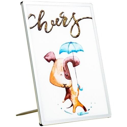 A4 counter menu stand menu display stand pole exhibition stands lightbox