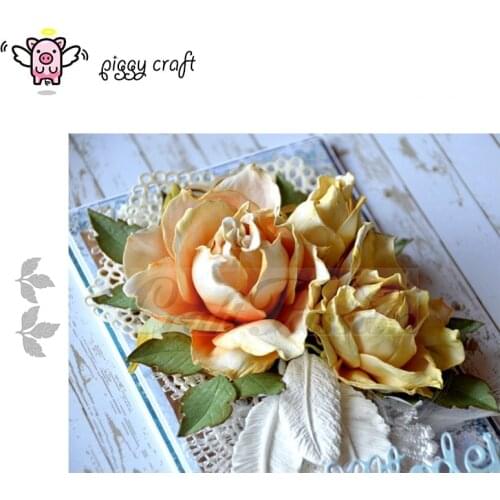 Piggy Craft metal cutting dies cut die mold New 2Pcs Leaf leaves Scrapbook paper craft album card punch knife art cutter die