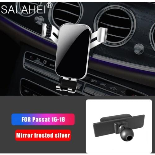 Gravity Reaction Car Phone Holder Clip Type Air Vent No Magnetic Mount GPS Car Smartphone Stand For VW Volkswagen Passat 16-18