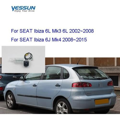 Yessun Fisheye Rear view camera For SEAT Ibiza 6L 6J SC MK3 MK4 MK5 2002~2017 AHD 720P backup camera/ 720P license plate camera